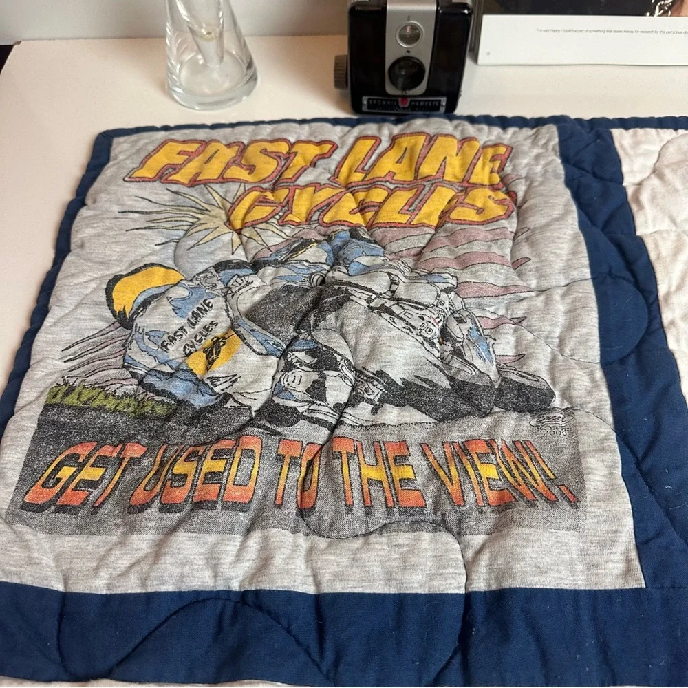 Skateboard Logo T-Shirt Quilt Throw| Vans · STP · Indie | 44x44 Boy Room Blanket